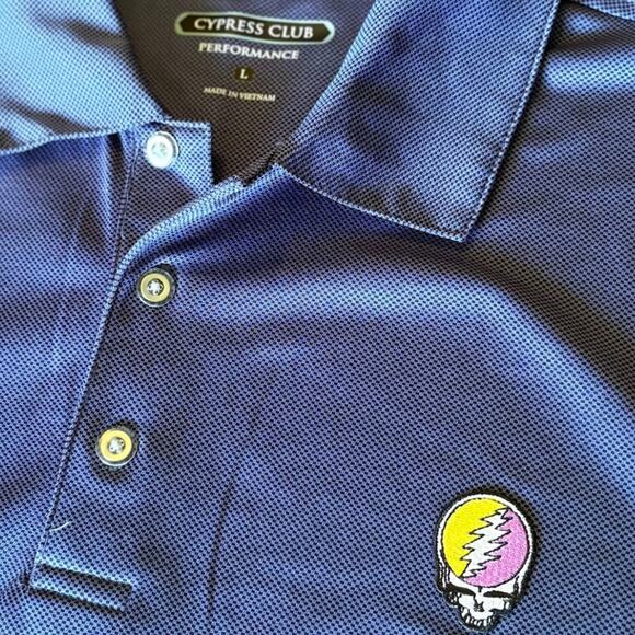 Grateful Dead Steal Your Face Cypress Point Performance Golf Shirt (L) - Picture 6 of 6